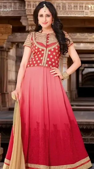 Picture of designer anarkali salwar kameez suit ethnic indian boll