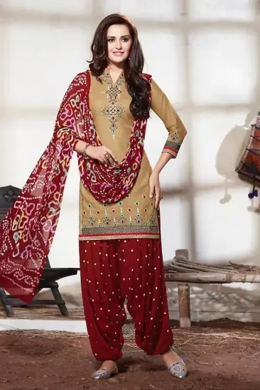 Picture of designer anarkali salwar kameez suit ethnic indian boll