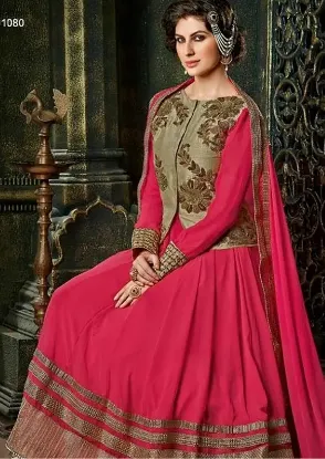 Picture of designer anarkali salwar kameez suit indian bollywood p