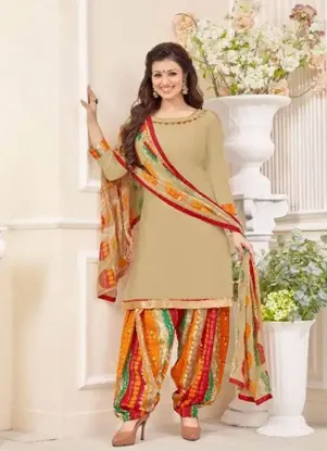 Picture of designer anarkali salwar kameez suit pakistani dupatta 