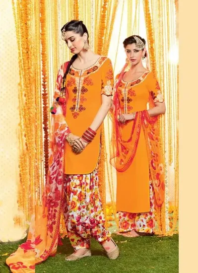 Picture of designer anarkali salwar kameez traditional bridal semi