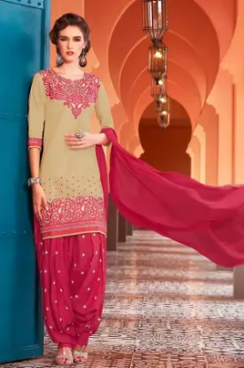 Picture of designer bollywood churidar anarkali suit pakistani ind