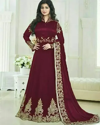 Picture of designer bridal salwar kameez- ethnic party wear salwar