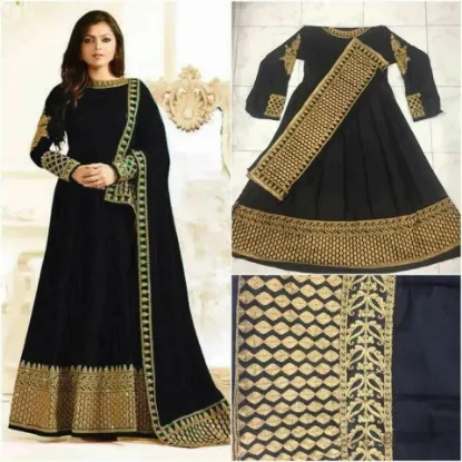 Picture of designer dress indian pakistani ethnic long anarkali go