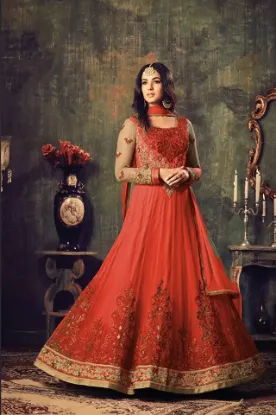 Picture of designer eid special suit salwar kameez anarkali long d