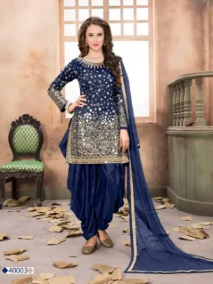 Picture of designer ethnic bollywood punjabi patiala party wear in