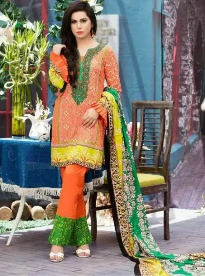 Picture of designer ethnic party wear semi stitched combo of mothe