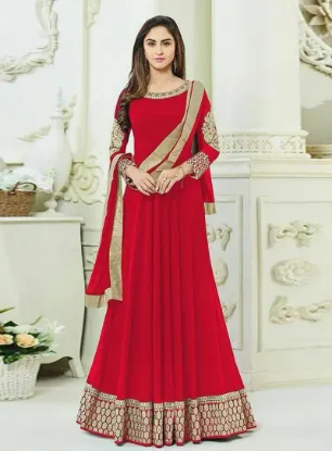 Picture of designer ethnic party wear semi stitched combo of mothe