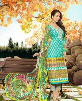 Picture of designer indian beautiful semi stitched party wear salw