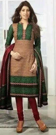 Picture of designer indian bollywood anarkali gown salwar suit pak