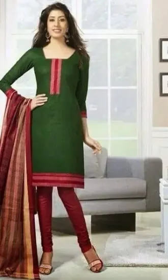 Picture of designer indian orange/red/gold shalwar kameez dress sh