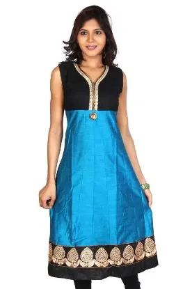 Picture of designer indian party wear latest design kachhi mirror 