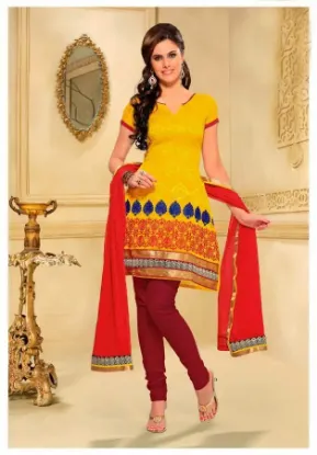 Picture of designer inspired 3 piece salwar kameez suit india paki