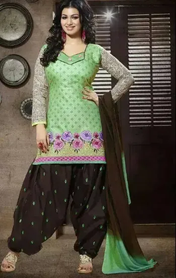 Picture of designer inspired 3 piece salwar kameez suit india paki