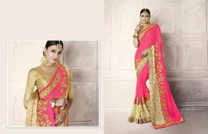 Picture of saree party wedding wear fancy fashion beautiful look ,