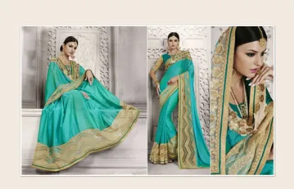 Picture of saree silk indian sari designer bollywood pakistani tr,