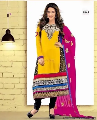 Picture of designer party wear bollywood style pakistani anarkali 