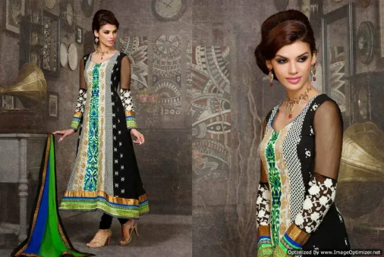 Picture of designer party wear dress salwar kameez wedding suit in