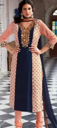 Picture of designer party wear embroidered salwar kameez indian bo