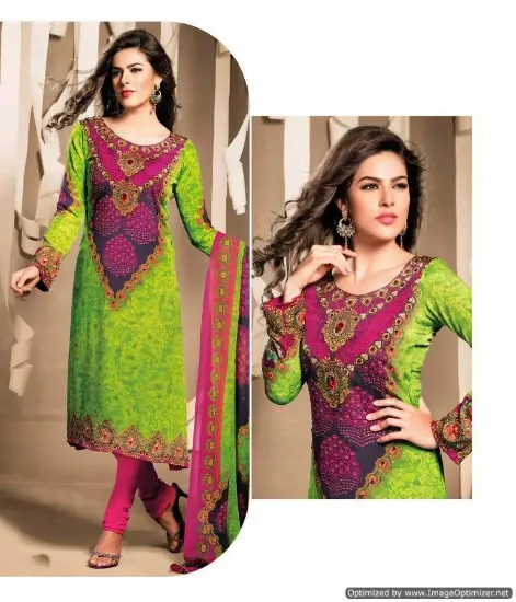 Picture of designer party wear georgette embroidery salwar kameez 