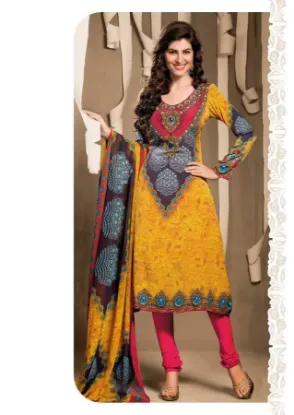 Picture of designer partywear readymade stitched indian gown churi