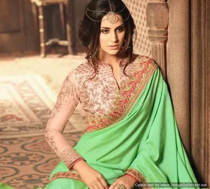 Picture of stylish ethnic indian designer bollywood pakistani par,