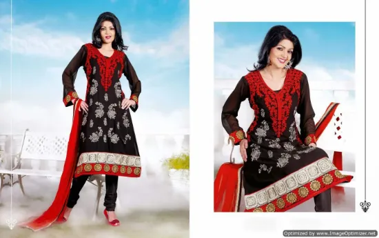 Picture of designer readymade suit dress indian salwar kameez size