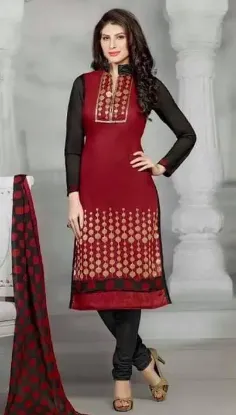 Picture of designer red anarkali salwar kameez ethnic bollywood in