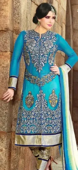 Picture of designer salwar kameez anarkali salwar suit indian paki