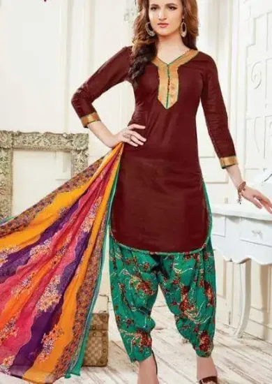 Picture of designer salwar kameez party wear dress embroidered sui