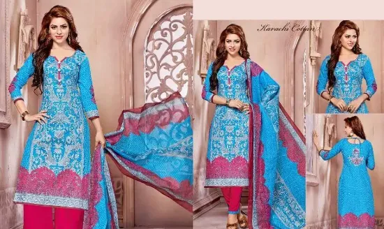 Picture of designer salwar kameez work unstitched dress and suit s