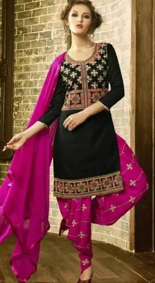 Picture of designer straight salwar kameez indian pakistani salwar