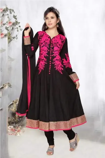 Picture of designer wedding bridal traditional anarkali dress late