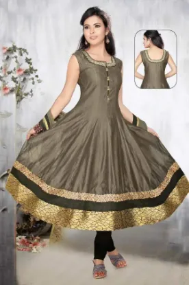 Picture of designer wedding wear indian bollywood anarkali pink sa