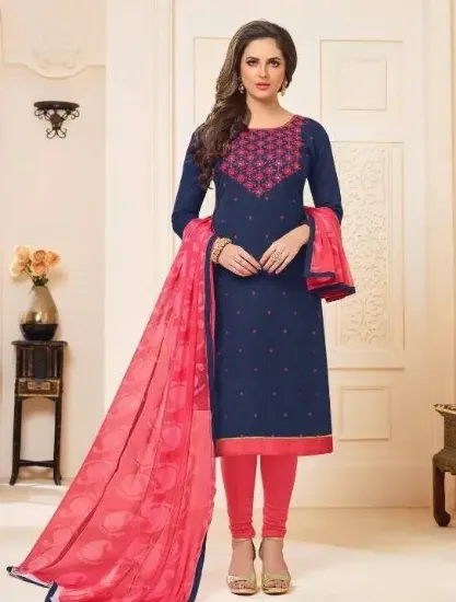 Picture of designer women indian anarkali pakistani ethnic salwar 