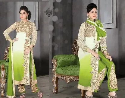 Picture of designer women pakistani indian anarkali salwar kameez 