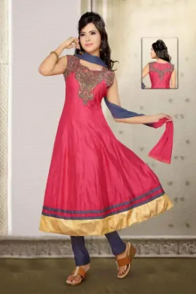 Picture of designer work wonderful pink color beautiful indian mar