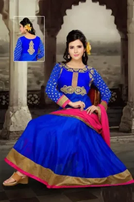 Picture of designer zari anarkali salwar kameez indian wedding pak