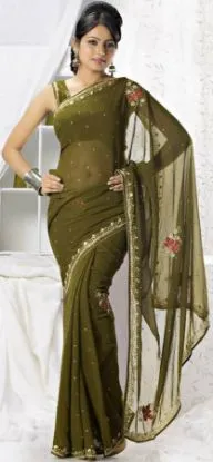 Picture of handmade dress making fabric magenta pure silk saree fl