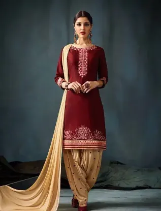 Picture of ethnic anarkali salwar kameez designer  suit indian b s