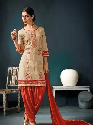 Picture of ethnic anarkali salwar kameez designer  suit indian p s