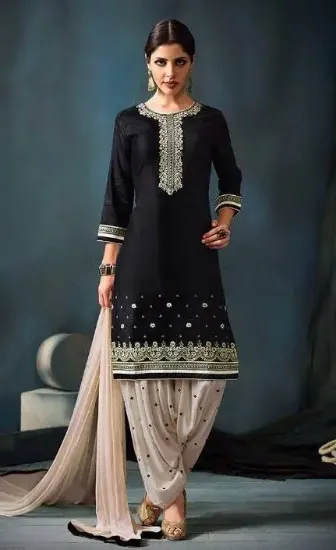 Picture of ethnic anarkali salwar kameez designer shalwar suit ind