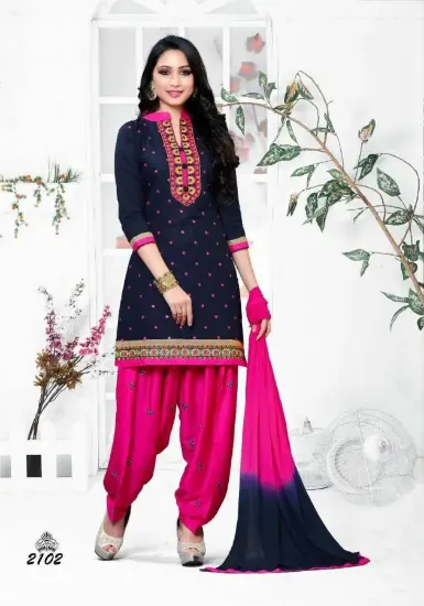 Picture of ethnic indian designer embroidered net salwar kameez dr