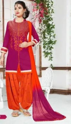 Picture of ethnic indian pakistani anarkali salwar kameez for asia