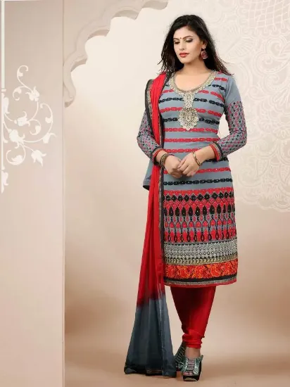 Picture of ethnic salwar kameez indian pakistani embroidered party