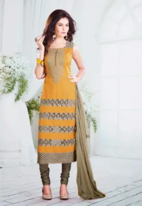 Picture of exclusive salwar kameez loose unstitched dress material