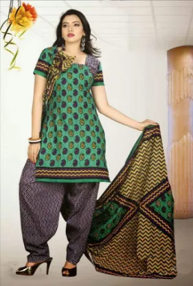 Picture of fancy fashion designer chiffcon indian traditional salw