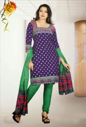 Picture of fancy indian salwar kameez loose unstitch dress materia