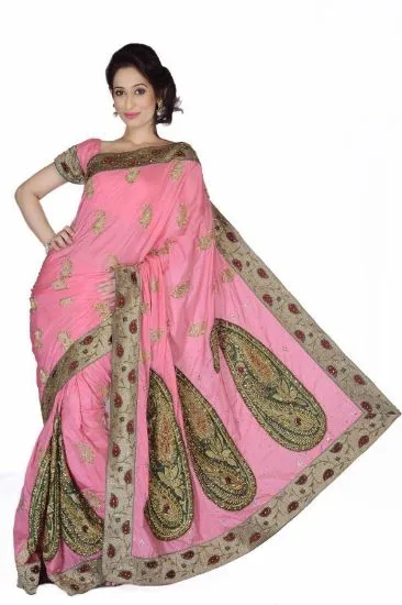Picture of bollywood designer indian wedding partywear half net h,