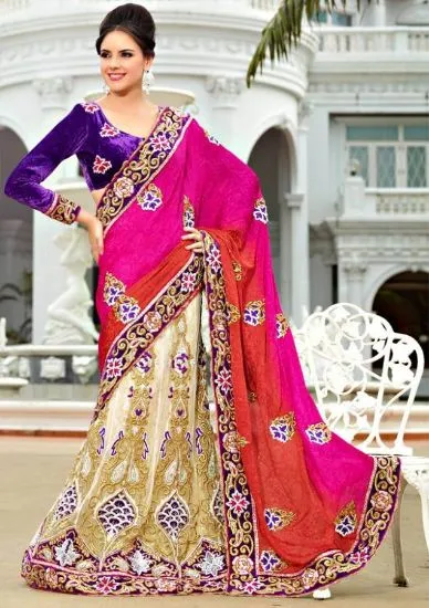 Picture of bollywood designer party wear saree sari pakistani eth,